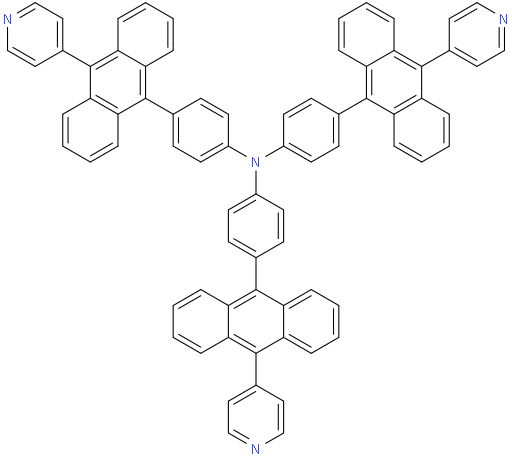 Benzenamine, 4-[10-(4-pyridinyl)-9-anthracenyl]-N,N-bis[4-[10-(4-pyridinyl)-9-anthracenyl]phenyl]-