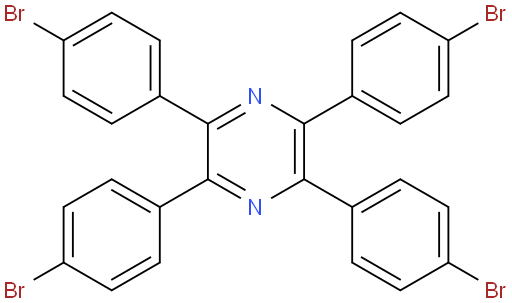 2,3,5,6-Tetrakis(4-bromophenyl)pyrazine