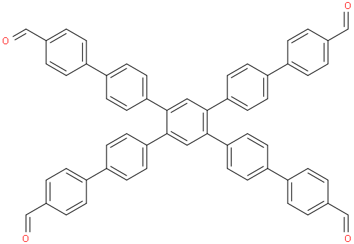 4'',5''-双(4'-甲酰基-[1,1'-联苯]-4-基)-[1,1':4',1'':2'',1''' :4''',1''''-五联苯]-4,4''''-二甲醛