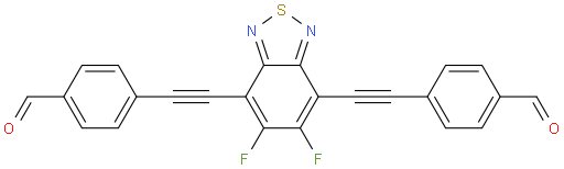 4,4'-((5,6-Difluorobenzo[c][1,2,5]thiadiazole-4,7-diyl)bis(ethyne-2,1-diyl))dibenzaldehyde