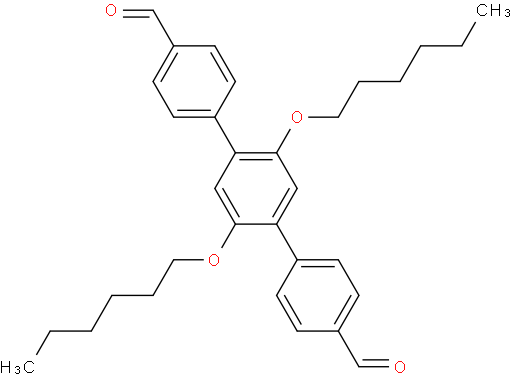 2',5'-双(己氧基)-[1,1':4',1''-三联苯]-4,4''-二甲醛