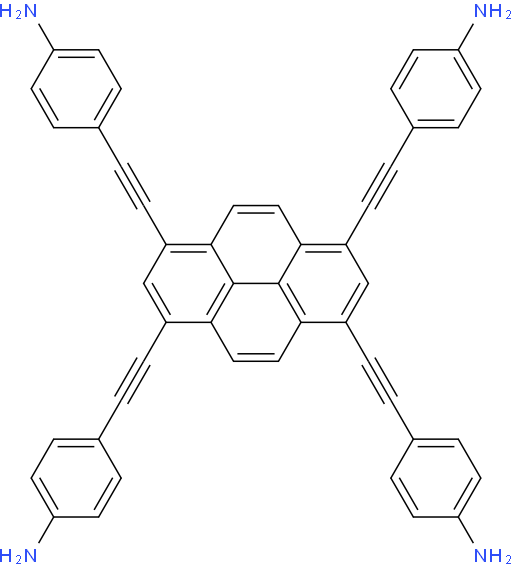 4,4',4'',4'''-(Pyrene-1,3,6,8-tetrayltetrakis(ethyne-2,1-diyl))tetraaniline